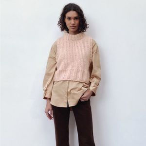 Wool and alpaca vest